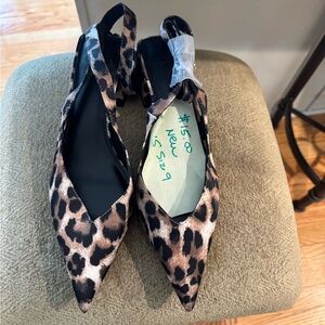 ASOS Leopard Print Slingback Heels